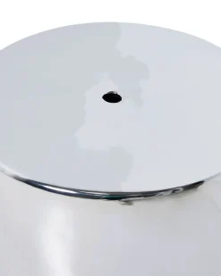 HK Living Stoneware Side Table Chrome