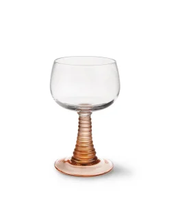 HK Living Swirl Wine Glass Nude
