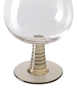 HK Living Swirl Wine Glass Low Green