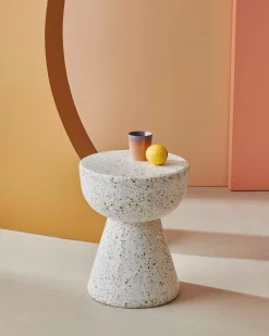 HK Living Terrazzo Side Table Multicolor