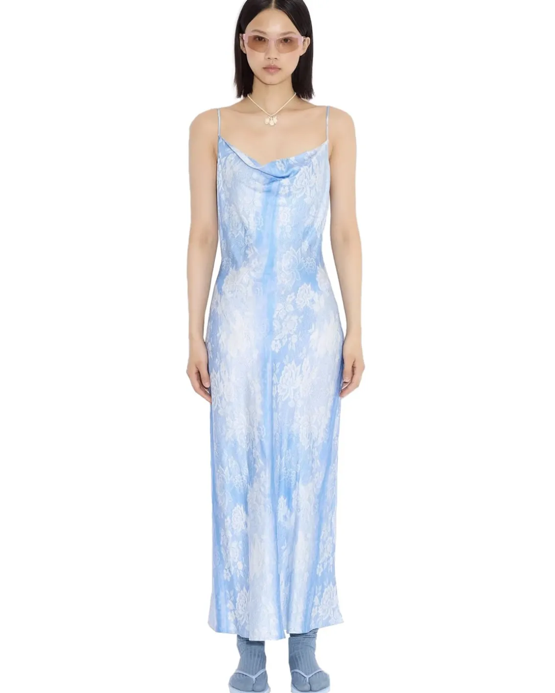 Holzweiler Eila Print Dress Blue Mix