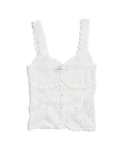 Holzweiler Rosie Crochet Top White