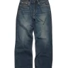HOPE Criss Loose Fit Jeans Dark Blue Pink