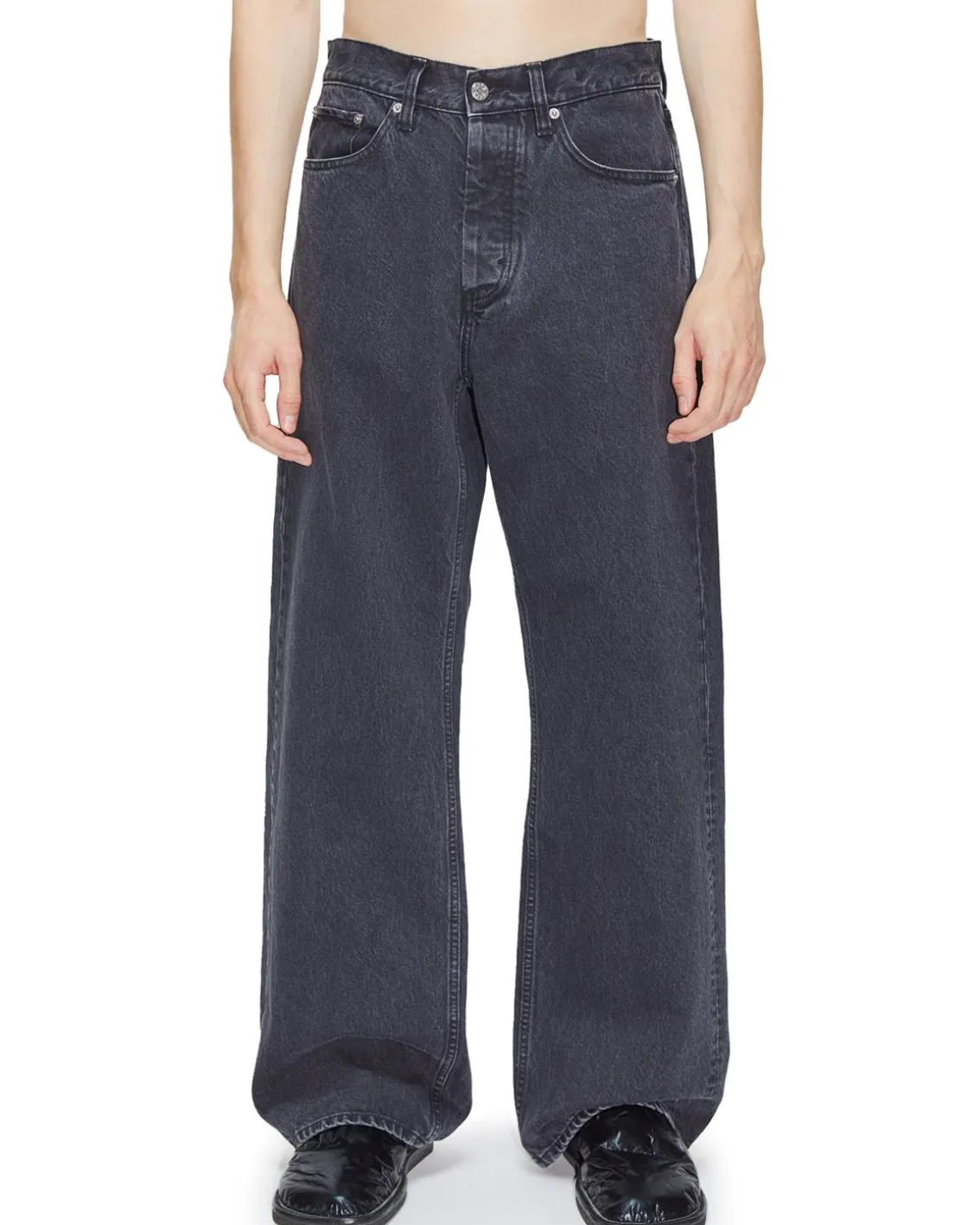 HOPE Criss Loose Fit Jeans Washed Black