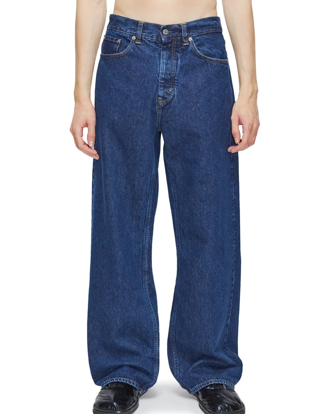 HOPE Criss Loose Fit Jeans Dark Indigo Wash