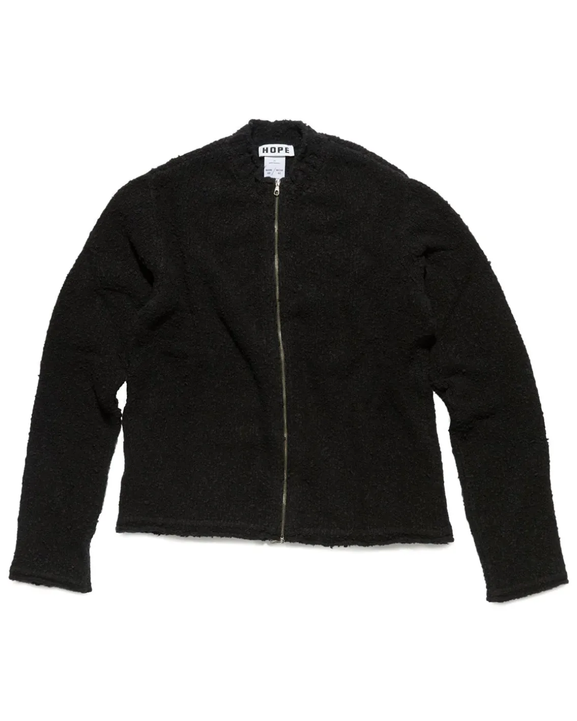 HOPE Goal Cardigan Black Boucle