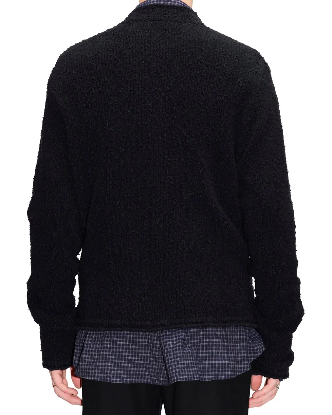 HOPE Goal Cardigan Black Boucle