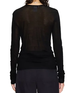 HOPE Nothing Long Sleeve Tee Black Thin Jersey