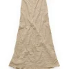HOPE Read Skirt Beige Check Voile