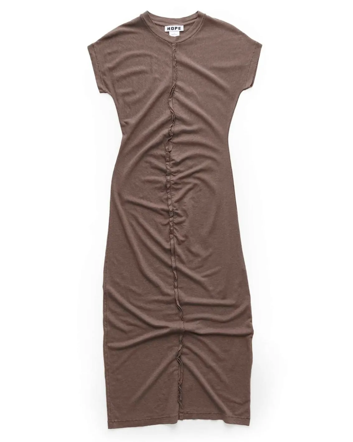 HOPE Roll Dress Plum Grey Hemp