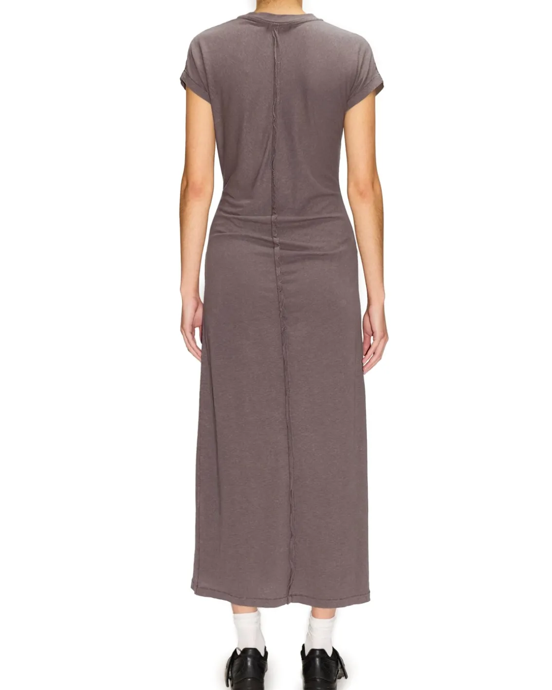 HOPE Roll Dress Plum Grey Hemp