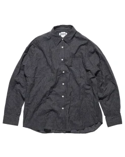 HOPE Room Shirt Blue Micro Check