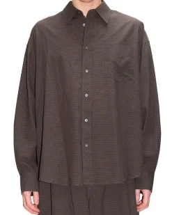 HOPE Room Shirt Dark Brown Check