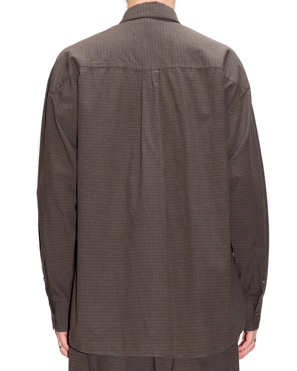HOPE Room Shirt Dark Brown Check