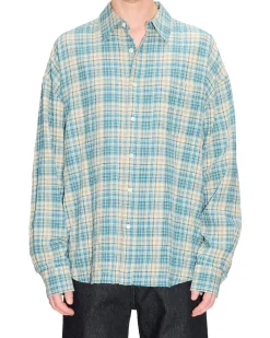 HOPE Room Shirt Pastel Green Check