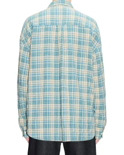 HOPE Room Shirt Pastel Green Check