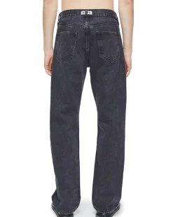 HOPE Rush Relaxed Bootcut Jeans Washed Black