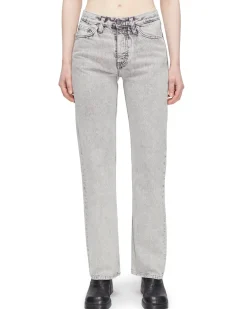 HOPE Rush Relaxed Bootcut Jeans Light Grey Stone