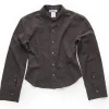 HOPE Shape Shirt Dark Brown Check