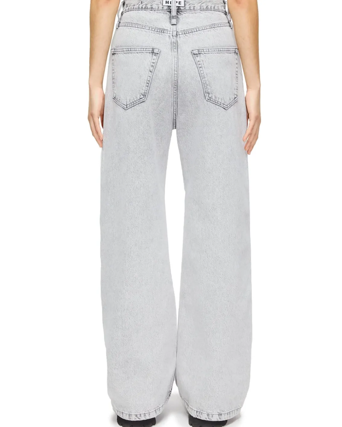 HOPE Skid Wide Leg Jeans Light Grey Stone