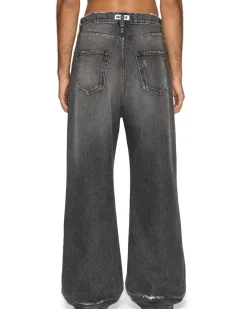 HOPE Skid Wide Leg Jeans Heavy Black Vintage