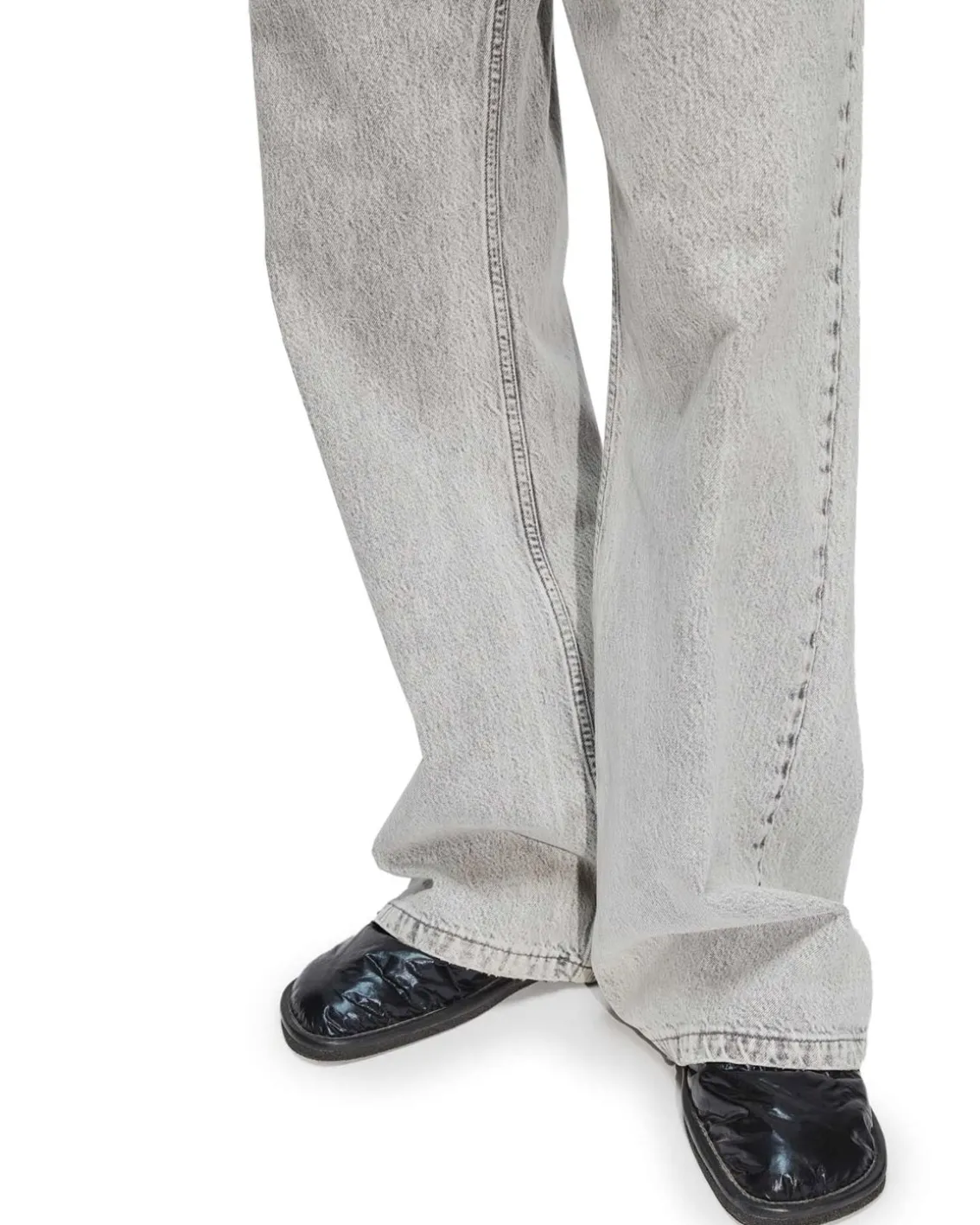 HOPE Skid Wide Leg Jeans Light Grey Stone