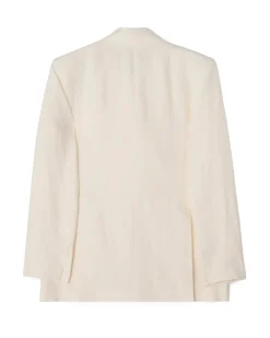 House of Dagmar Classic Linen Blazer White