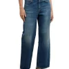 House of Dagmar Cropped Denim Vintage Blue