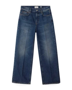 House of Dagmar Cropped Denim Vintage Blue