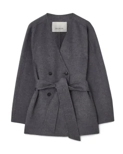 House of Dagmar Doublé Jacket Grey Melange
