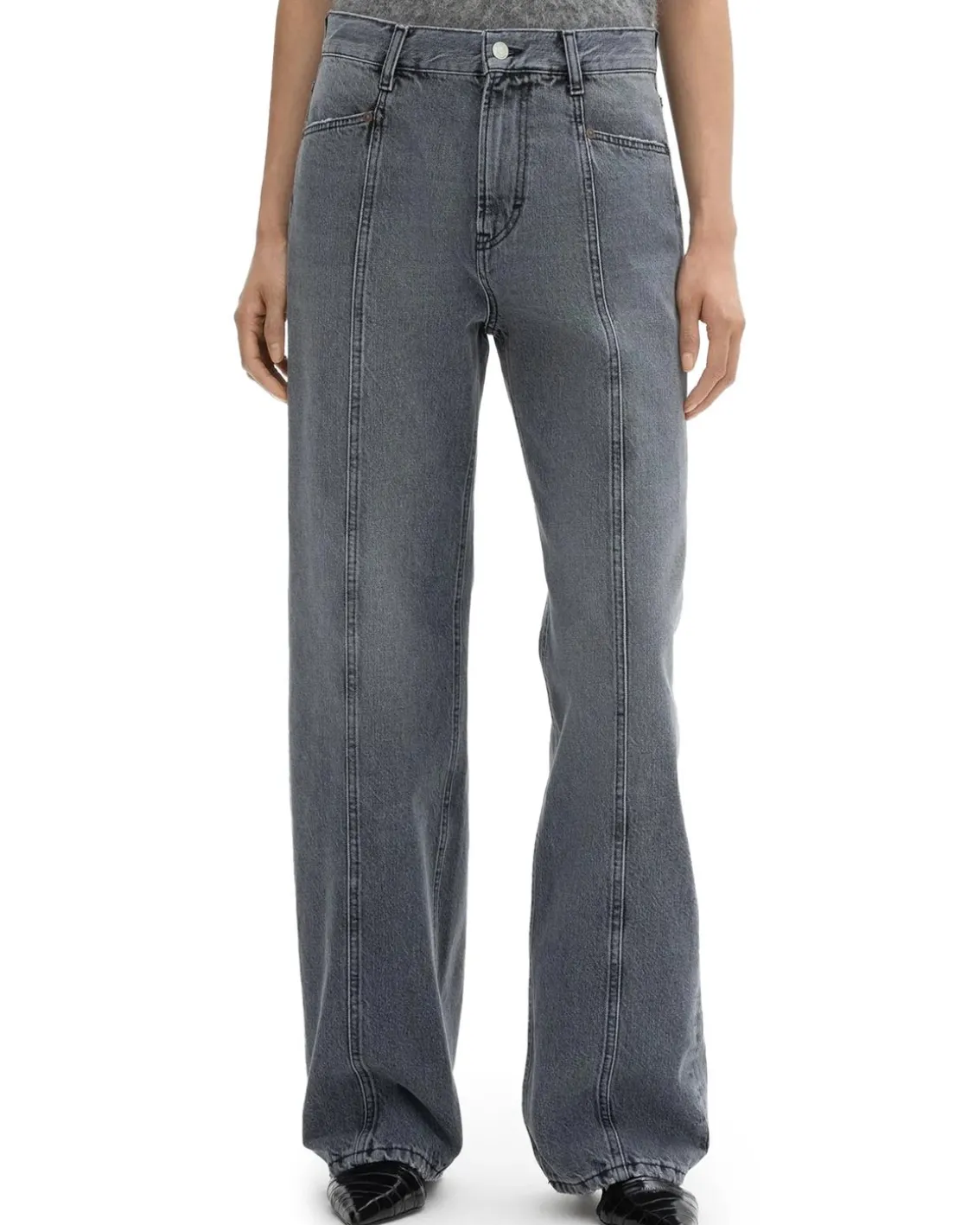 House of Dagmar Loose Fit Denim Light Grey