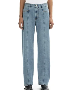House of Dagmar Loose Fit Denim Light Blue Wash