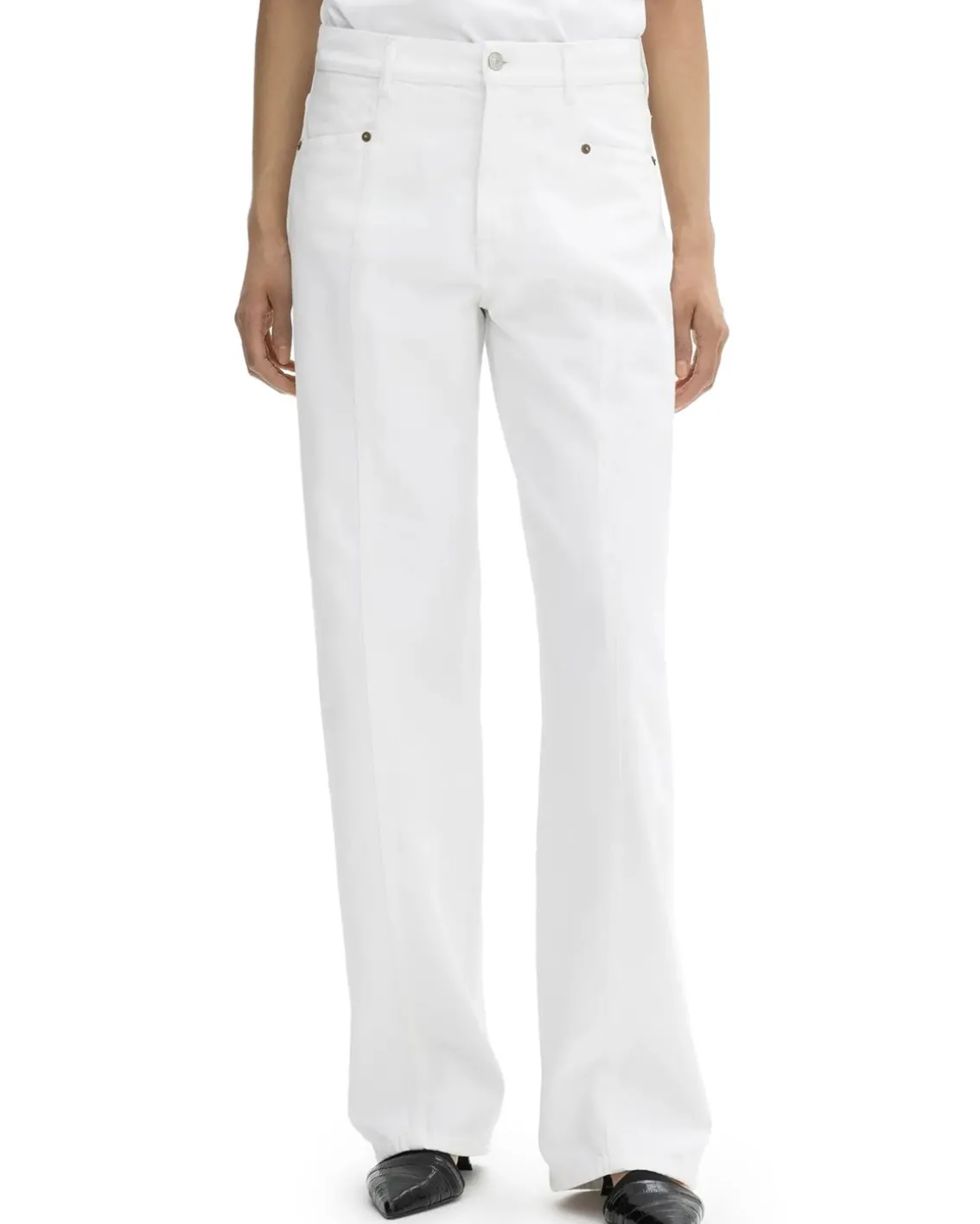 House of Dagmar Loose Fit Denim White