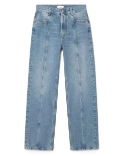 House of Dagmar Loose Fit Denim Light Blue Wash