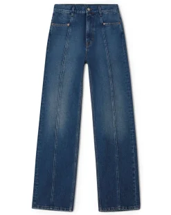 House of Dagmar Loose Fit Denim Dark Blue