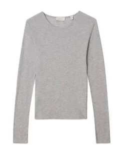 House of Dagmar Lyocell Long Sleeve Grey Melange