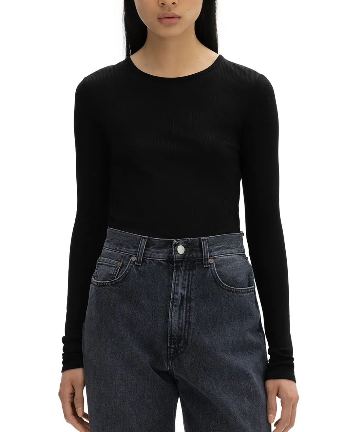 House of Dagmar Lyocell Long Sleeve Black