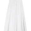 House of Dagmar Poplin Maxi Skirt White