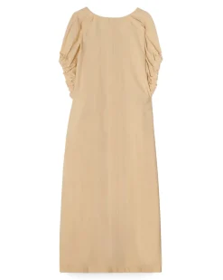 House of Dagmar Rouched Dress Desert Sand