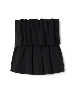 House of Dagmar Sculpted Tube Top Black