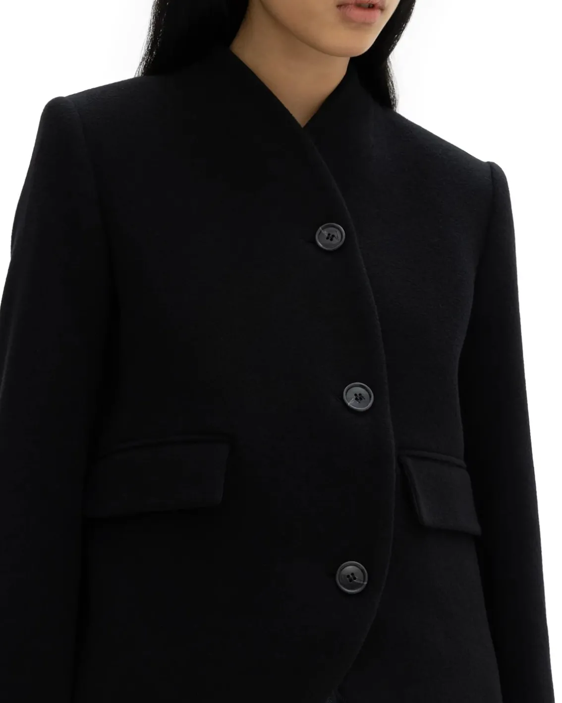 House of Dagmar Short Curved Jacket Black