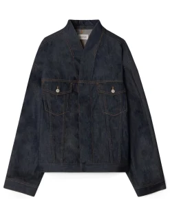 House of Dagmar Short Denim Jacket Selvedge Rinse