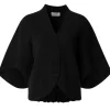 House of Dagmar Short Wool Cardigan Black
