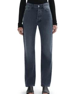 House of Dagmar Straight Leg Denim Dark Grey