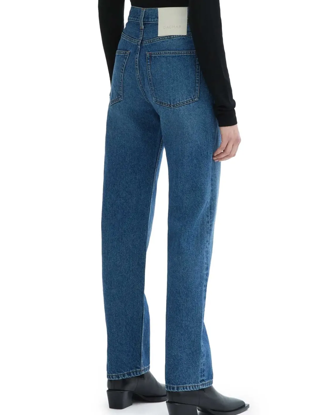House of Dagmar Straight Leg Denim Dark Blue