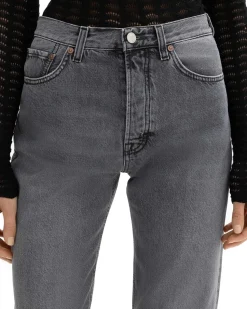 House of Dagmar Straight Leg Denim Light Grey