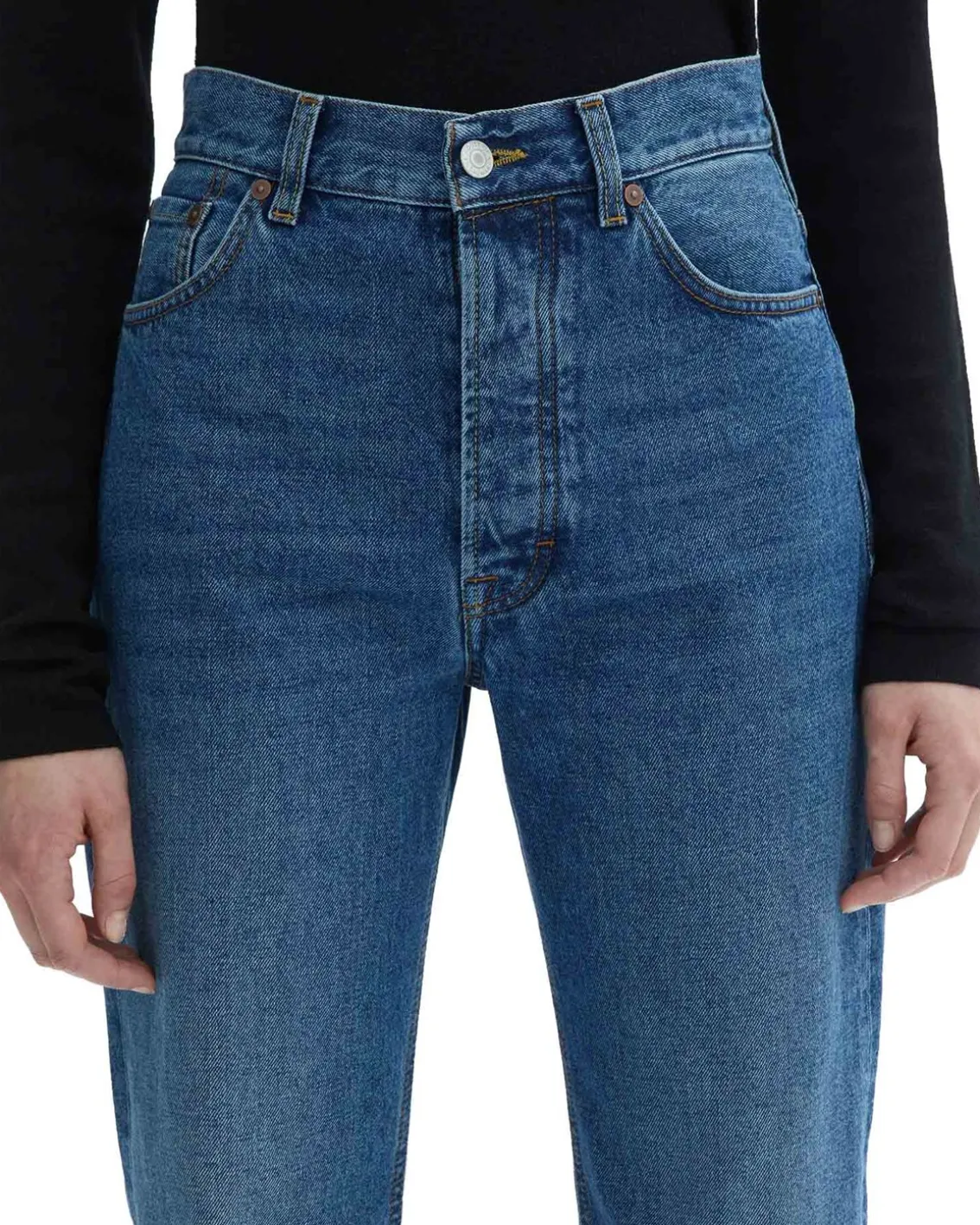 House of Dagmar Straight Leg Denim Dark Blue