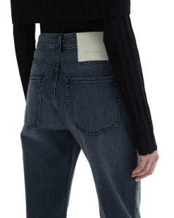 House of Dagmar Straight Leg Denim Dark Grey