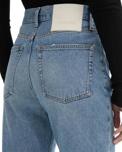 House of Dagmar Straight Leg Denim Light Blue Wash