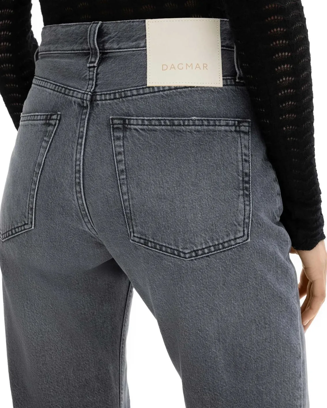 House of Dagmar Straight Leg Denim Light Grey